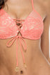 Luli Fama Guaguanco Laced Molded Push Up Bandeau Halter